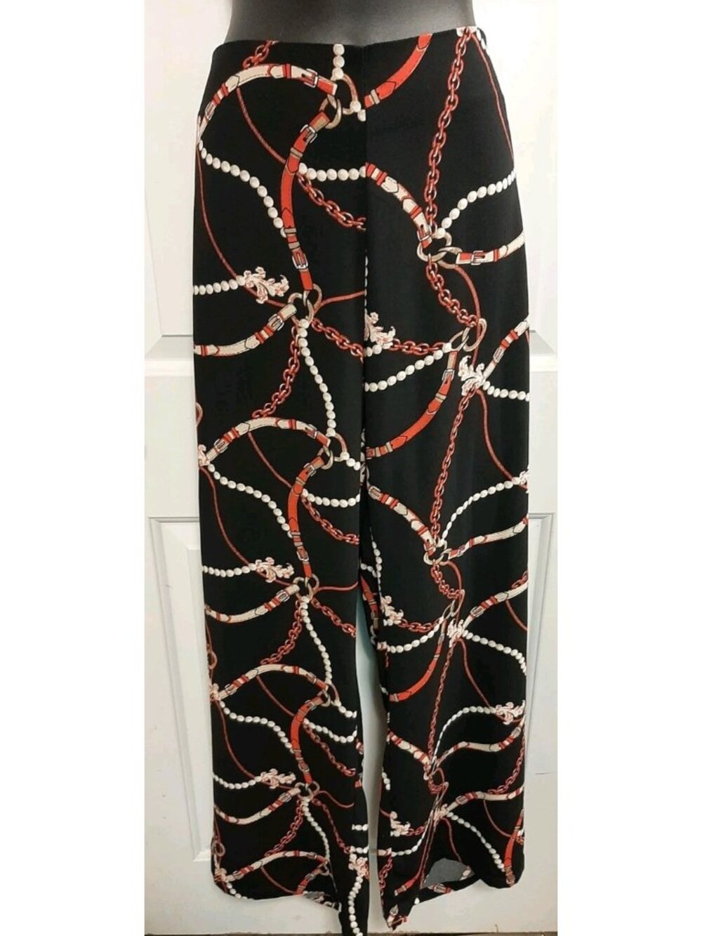 NEW Meg & Margot Wide Leg Pants Pull On Elastic Back Waist Women Size Large